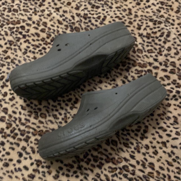 Crocs in army green worn once ( tiny marks o rt one - Picture 2 of 5